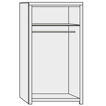 Шафа 2-х дверна FORTE - INDIGO - INDS92