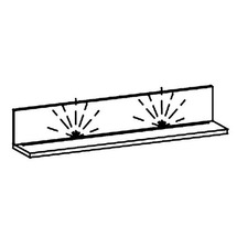 Полка Taranko - Luna -LU-P2 polka z oswietleniem