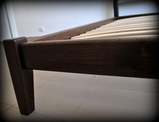 Ліжко дерев'яне дубове АРТмеблі - Фаворит - 180 х 200 (190)