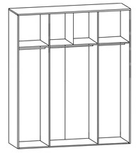 Корпус шафи-купе BRW - F19/250 - wenge 