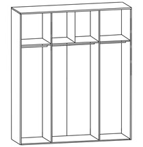 Корпус шафи-купе BRW - F19/250 - dab sonoma