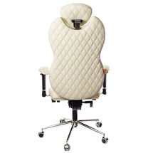 Кресло офисное Kulik System - GRAND (экокожа, Design) - бежевый