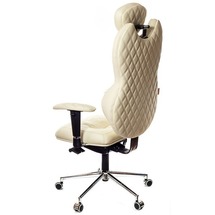 Кресло офисное Kulik System - GRAND (экокожа, Design) - бежевый