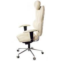 Кресло офисное Kulik System - GRAND (экокожа, Design) - бежевый