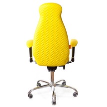 Крісло офісне Kulik System - GALAXY (екошкіра, Zeta) - жовтий