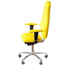 Крісло офісне Kulik System - GALAXY (екошкіра, Zeta) - жовтий