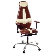 Крісло офісне Kulik System - GALAXY (екошкіра, Duo color) - коричневий з пісочним