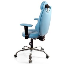 Крісло офісне Kulik System - TRIO (антара) - небесний