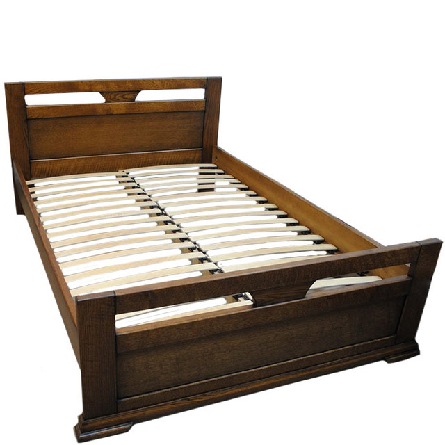 Ліжко дерев'яне дубове АРТмеблі - Модерн - 140 х 200 (190)