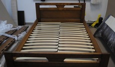 Кровать деревянная дубовая АРТМебель - Модерн - 140 х 200 (190)