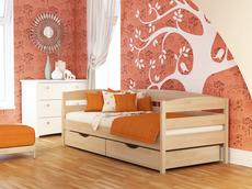 Дерев'яне односпальне ліжко Естелла - Нота Плюс - 90х200 (масив)