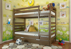 Двоярусне дитяче ліжко Arbor Drev - РІО - 90x200 (сосна)