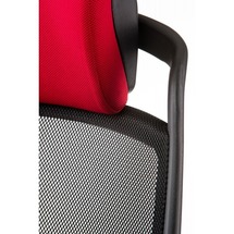 Крісло офісне Special4You - FULKRUM DEEPRED FABRIC, BLACK MESH (E0635)