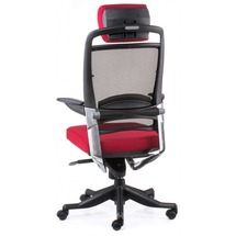 Крісло офісне Special4You - FULKRUM DEEPRED FABRIC, BLACK MESH (E0635)