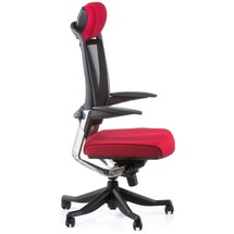 Крісло офісне Special4You - FULKRUM DEEPRED FABRIC, BLACK MESH (E0635)