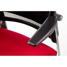 Крісло офісне Special4You - FULKRUM DEEPRED FABRIC, BLACK MESH (E0635)