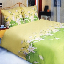Постельное белье ТЕП - 658 "Лилия зеленая" (двуспальный)
