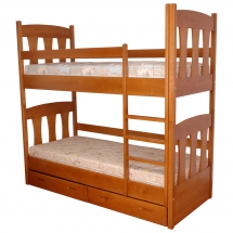 Двухъярусная детская кровать Пурий-Мастер - Малыш - 90x200 (бук)