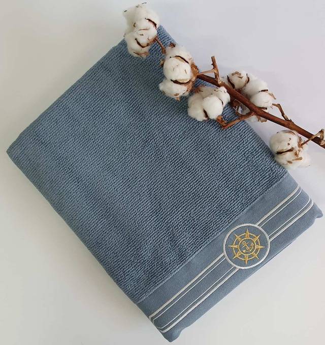 Полотенце махровое Maison D'or Elegance Marine 85x150 Blue